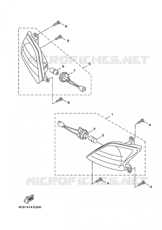 INDICATOR Yamaha SCOOTER 125 2007 FLAME X  XC125 FLAME  X