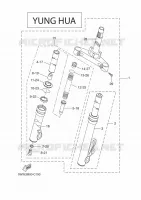 FRONT FORK 2 for Yamaha BOOSTER 2005