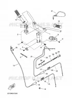 HANDLEBAR & CABLES for Yamaha STUNT 2008