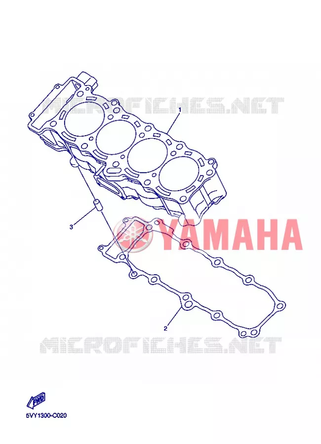 CYLINDER Yamaha MOTO 1000 2004 R1  YZF-R1 YZF-R1S R1