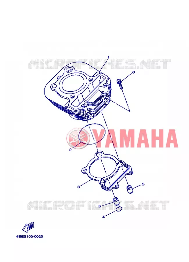 CYLINDER Yamaha MOTO 230 2006 TTR  TT-R230 TTR230V