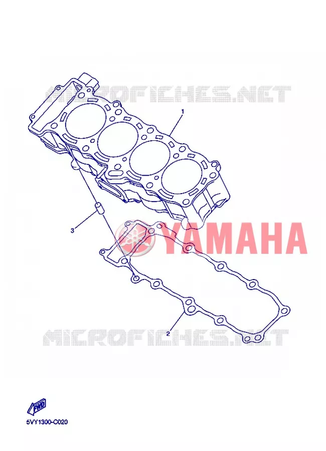 CYLINDER Yamaha MOTO 1000 2007 R1  YZF-R1 R1
