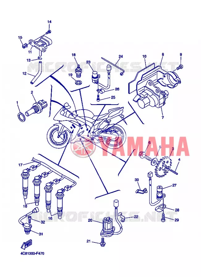 ELECTRICAL 1 Yamaha MOTO 1000 2007 R1  YZF-R1 R1