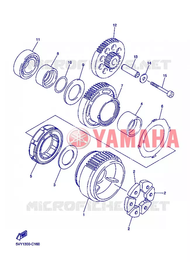 STARTER MOTOR Yamaha MOTO 1000 2007 R1  YZF-R1 R1