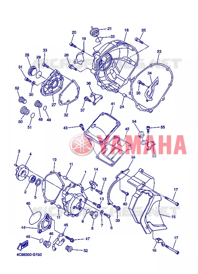COVER - ENGINE 1 Yamaha MOTO 1000 2008 R1  YZF-R1 R1