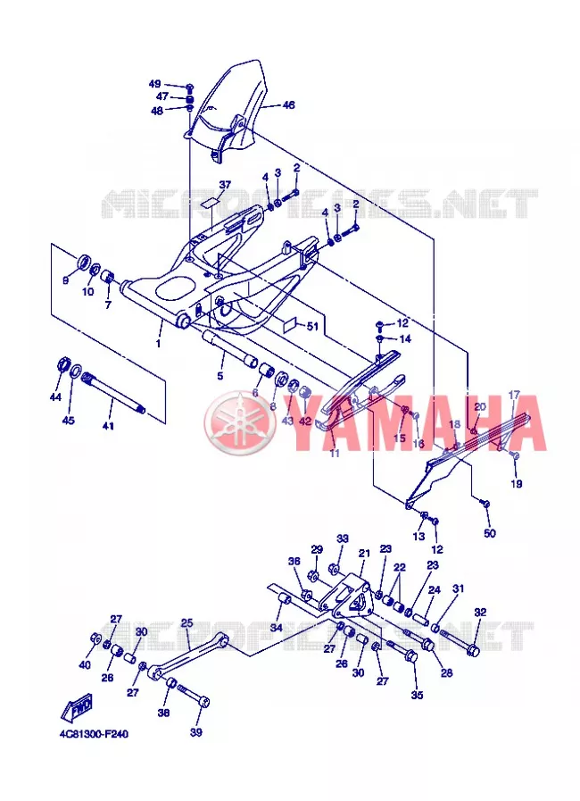 SWINGARM Yamaha MOTO 1000 2008 R1  YZF-R1 R1