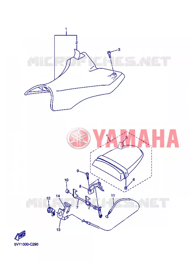 SEAT Yamaha MOTO 1000 2004 R1  YZF-R1 YZF-R1S R1