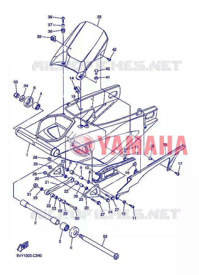 SWINGARM Yamaha MOTO 1000 2005 R1  YZF-R1 R1
