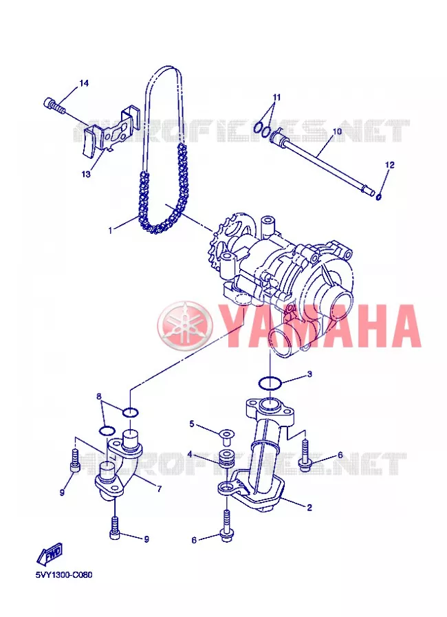 OIL PUMP Yamaha MOTO 1000 2006 R1  YZF-R1