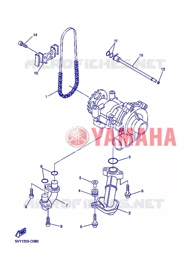 OIL PUMP Yamaha MOTO 1000 2006 R1  YZF-R1 R1