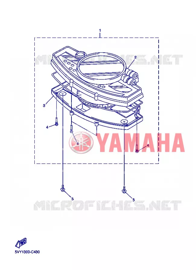 SPEEDOMETER Yamaha MOTO 1000 2006 R1  YZF-R1 R1