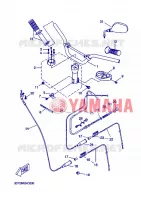 HANDLEBAR & CABLES for Yamaha STUNT NAKED 2006