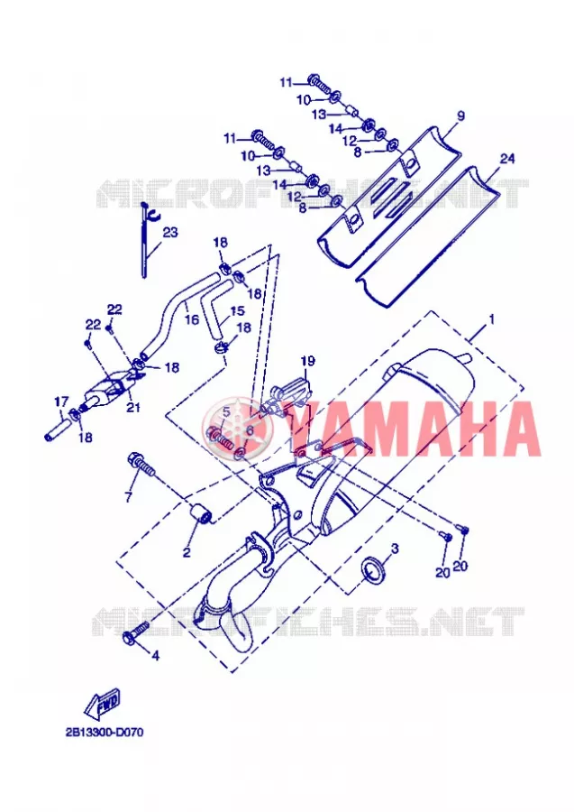 EXHAUST Yamaha SCOOTER 50 2008 ROCKET  CW50RSP POWER ROCKET