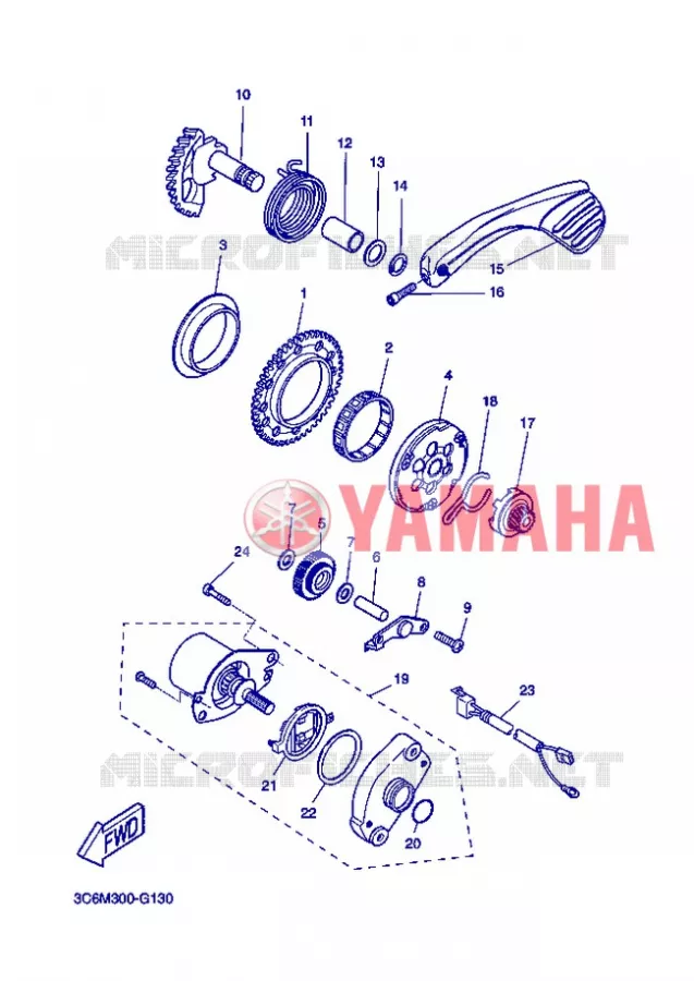STARTER MOTOR Yamaha SCOOTER 50 2007 NITRO  YQ50 NITRO