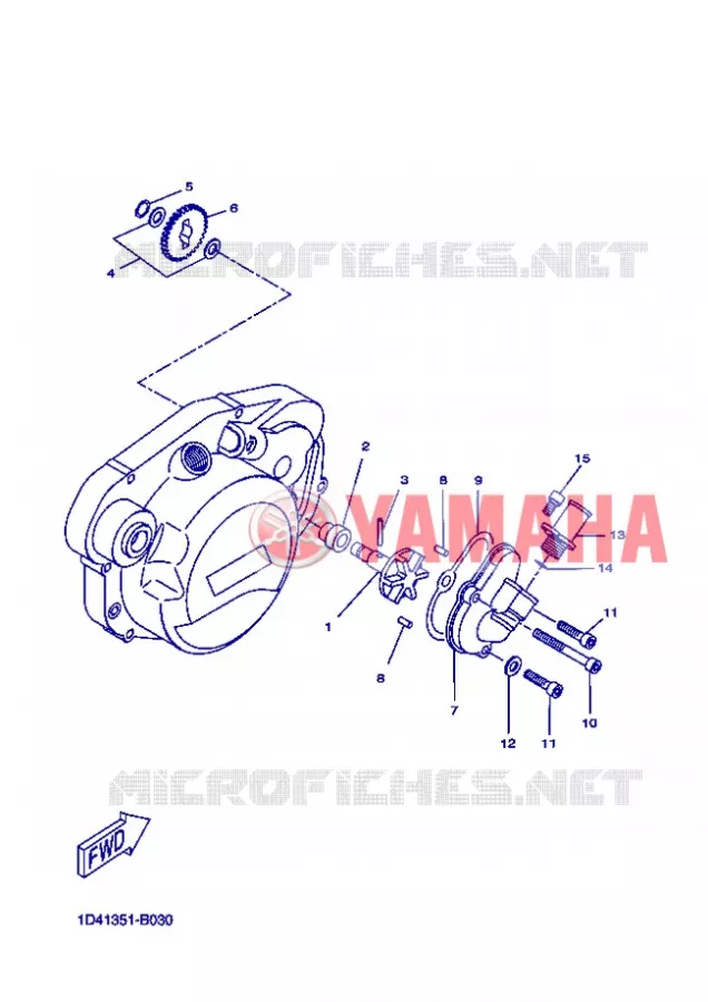 WATERPUMP / HOSES Yamaha MOTO 50 2008 X-LIMIT  DT50RSM