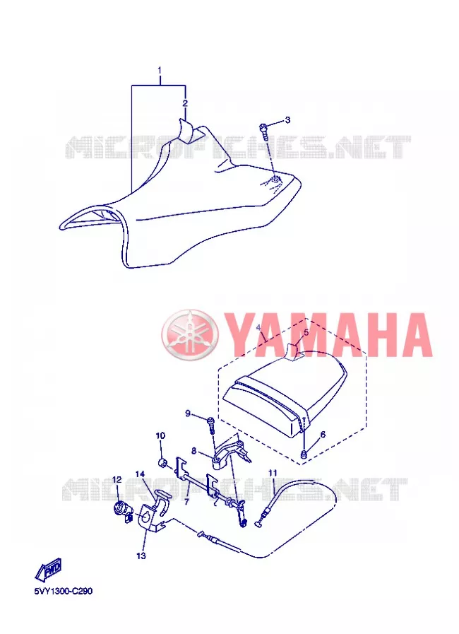 SEAT Yamaha MOTO 1000 2004 R1  YZF-R1 YZF-R1S R1