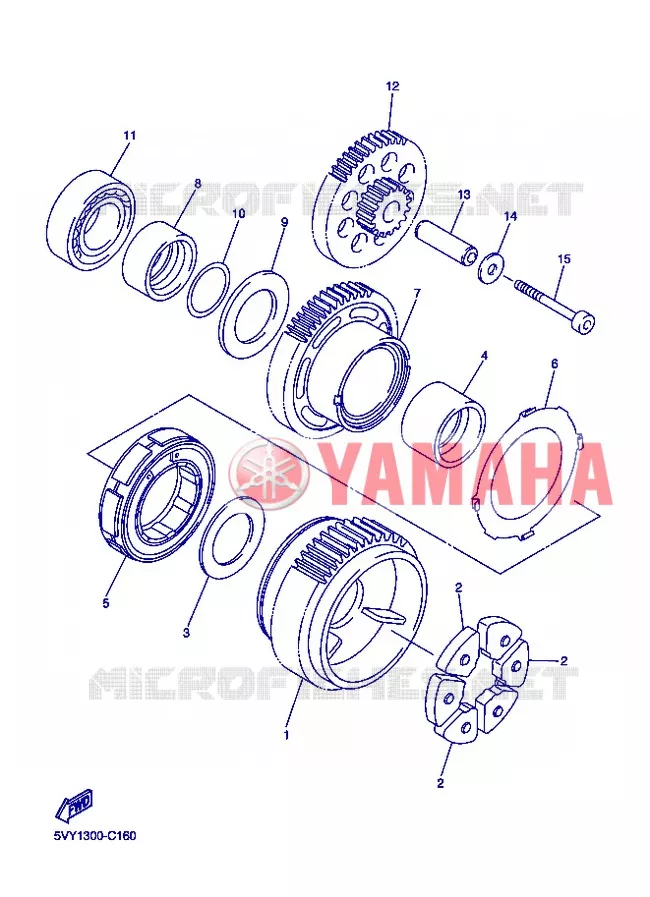 STARTER MOTOR Yamaha MOTO 1000 2004 R1  YZF-R1 YZF-R1S R1