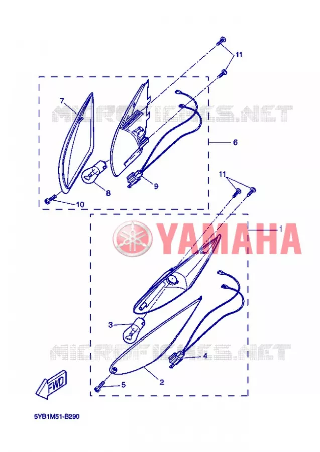 INDICATOR Yamaha SCOOTER 50 2008 ROCKET  CW50RSP POWER ROCKET