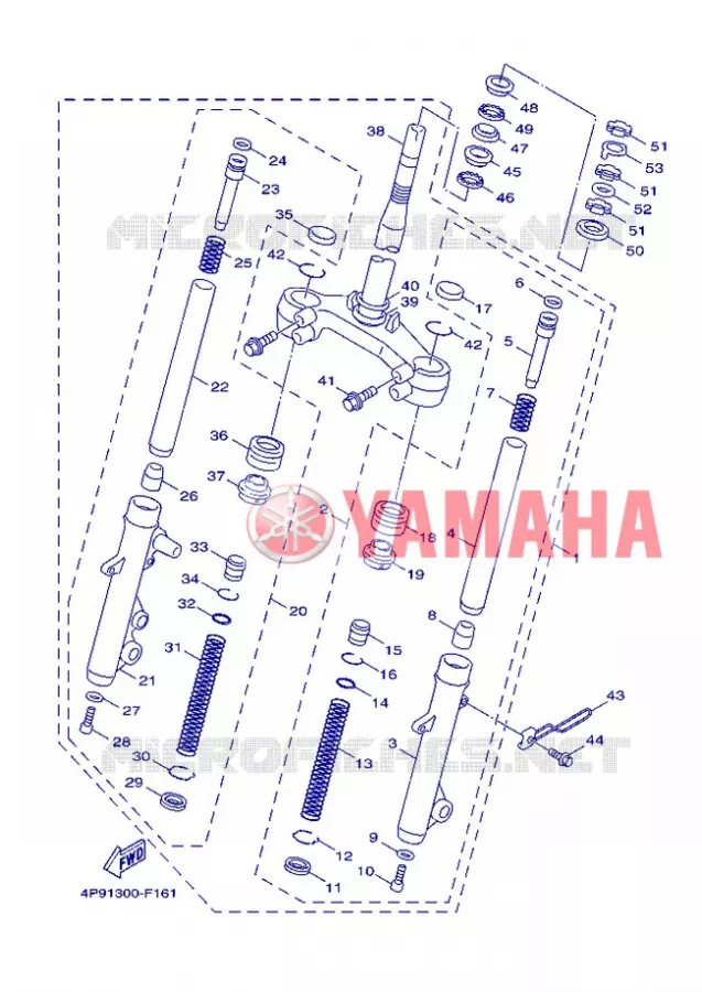 FRONT FORK Yamaha SCOOTER 125 2007 FLAME X  XC125 FLAME  X