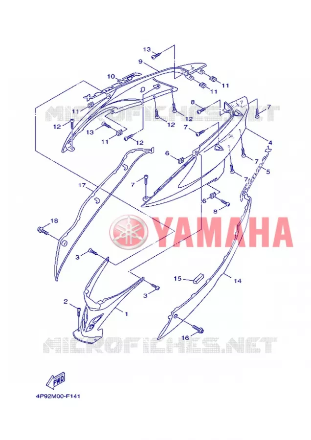 SIDE COVER Yamaha SCOOTER 125 2007 FLAME X  XC125 FLAME  X
