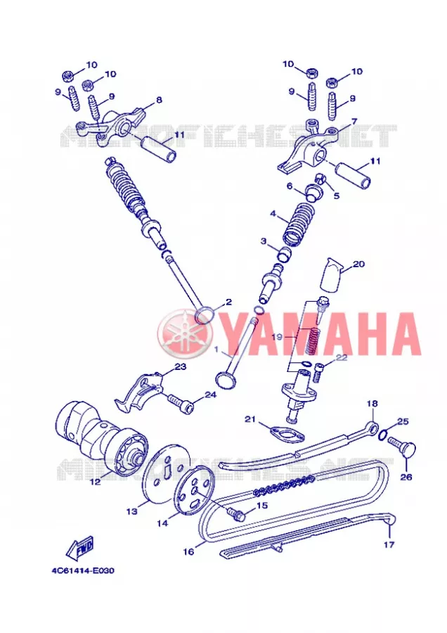 VALVE Yamaha SCOOTER 125 2007 FLAME X  XC125 FLAME  X