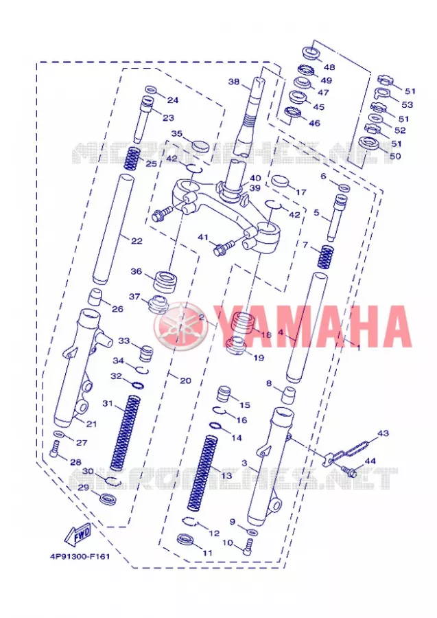 FRONT FORK Yamaha SCOOTER 125 2008 FLAME X  XC125 FLAME  X