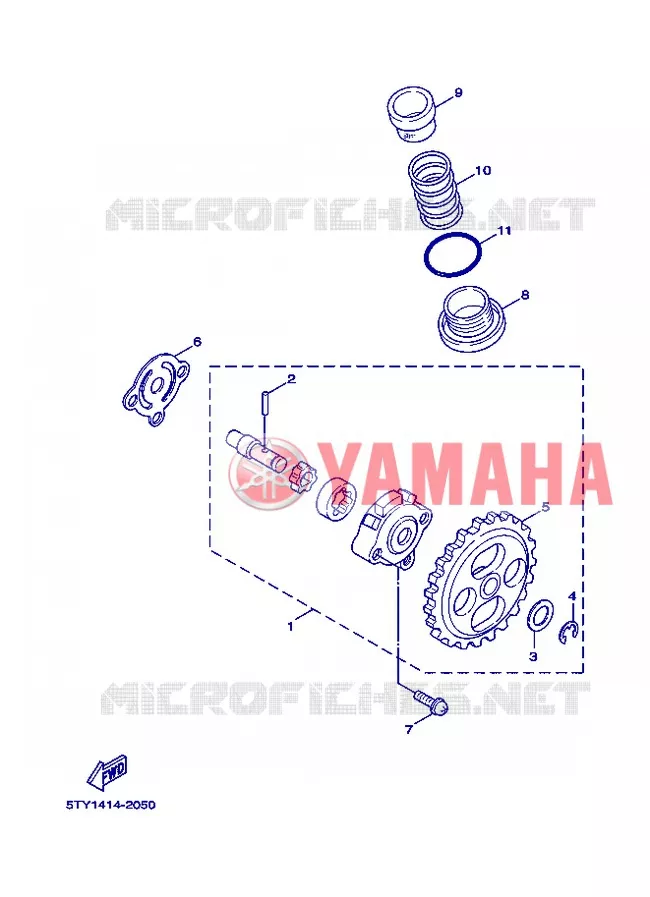 OIL PUMP Yamaha SCOOTER 125 2008 FLAME X  XC125 FLAME  X