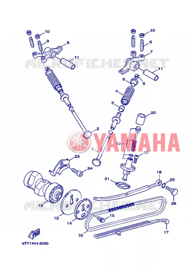 VALVE Yamaha SCOOTER 125 2005 FLAME X  XC125 FLAME  X