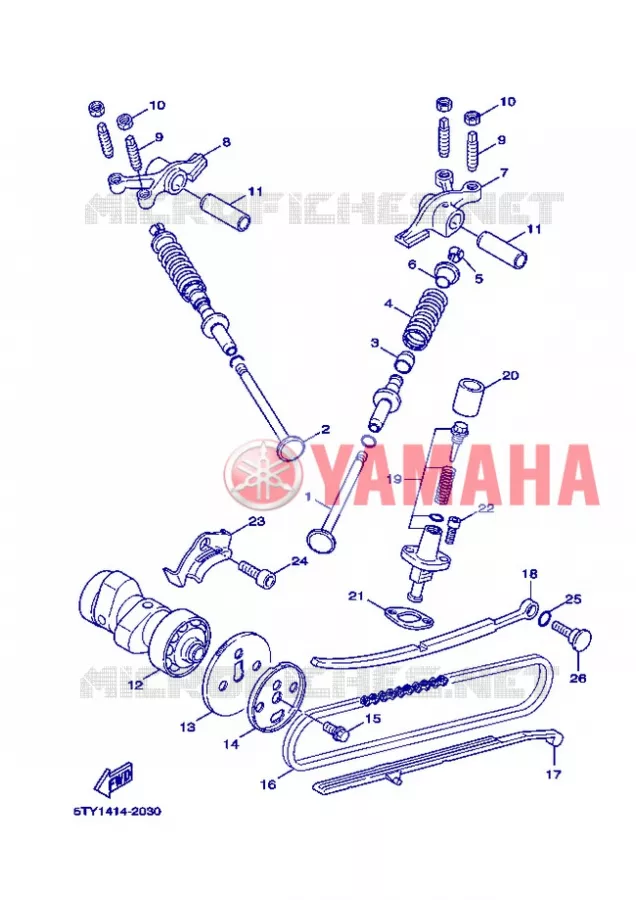 VALVE Yamaha SCOOTER 125 2005 FLAME X  XC125 FLAME  X