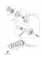 CRANKSHAFT / PISTON for Yamaha BOOSTER 2009