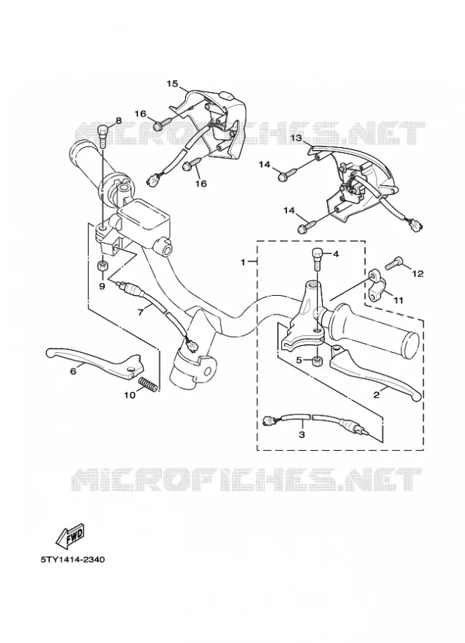 SWITCH / LEVER Yamaha SCOOTER 125 2009 FLAME X  XC125 FLAME X