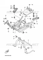 STAND / FOOTREST for Yamaha BOOSTER 2009