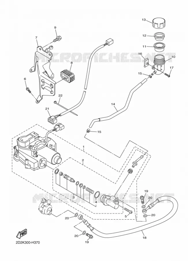 CLUTCH MASTER CYLINDER Yamaha MOTO 1300 2009 FJR AS ABS  FJR1300AS