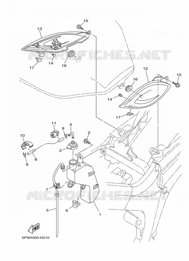 SIDE COVER Yamaha MOTO 900 2009 TDM  TDM900