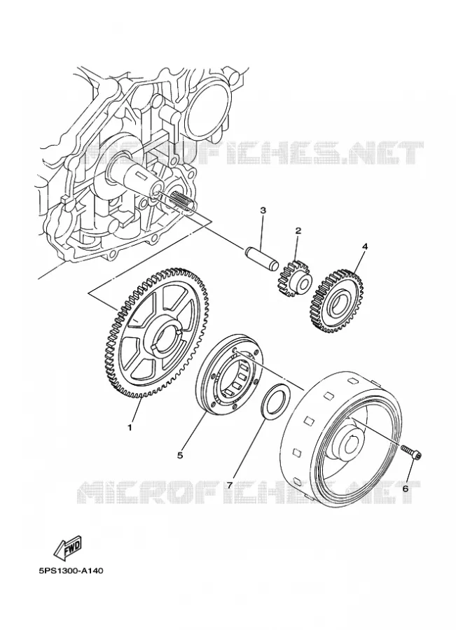 STARTER CLUTCH Yamaha MOTO 900 2009 TDM  TDM900