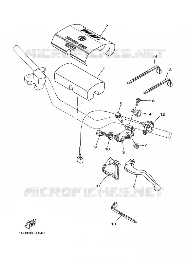 SWITCH / LEVER Yamaha MOTO 250 2011 YZ  YZ250