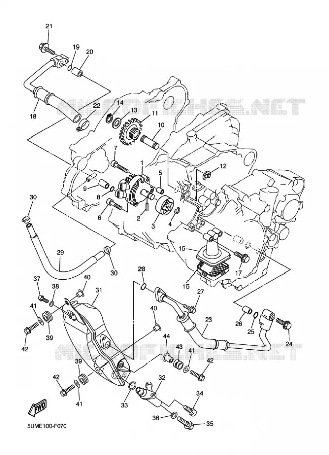 OIL PUMP Yamaha MOTO 250 2010 WRF  WR250F