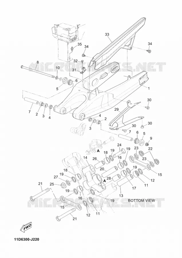 SWINGARM Yamaha MOTO 660 2013 TENERE ABS  XT660ZA