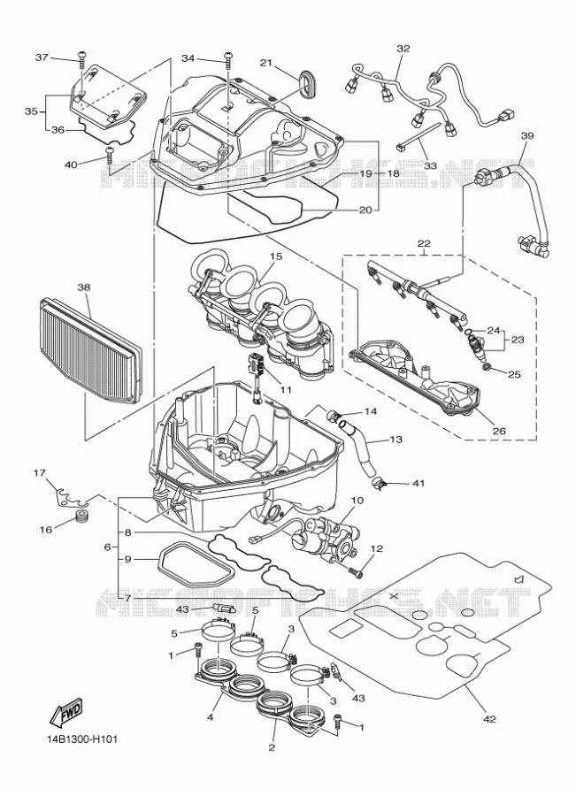INTAKE Yamaha MOTO 1000 2009 R1  YZF-R1 R1
