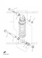 REAR SHOCK ABSORBER for Yamaha FAZER S2 2009