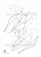 SIDE COVER for Yamaha FAZER S2 2009