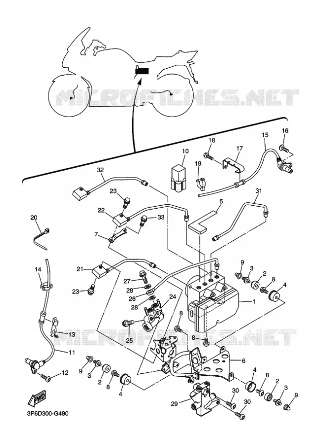 ELECTRICAL 3 Yamaha MOTO 1300 2009 FJR AS ABS  FJR1300AS