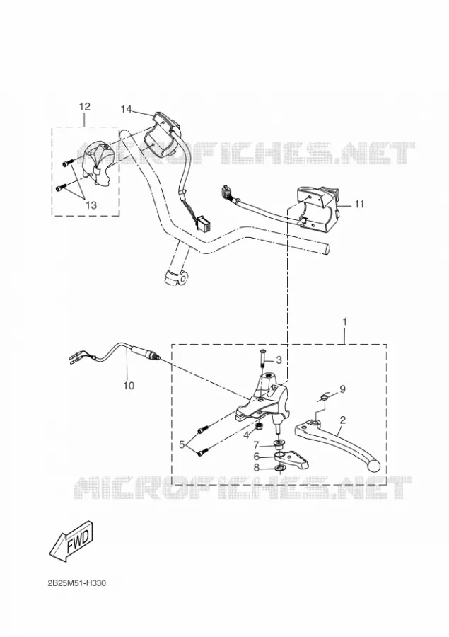 SWITCH / LEVER Yamaha SCOOTER 50 2009 ROCKET  CW50RSP POWER ROCKET