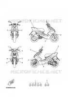 STICKER for Yamaha AEROX 2009
