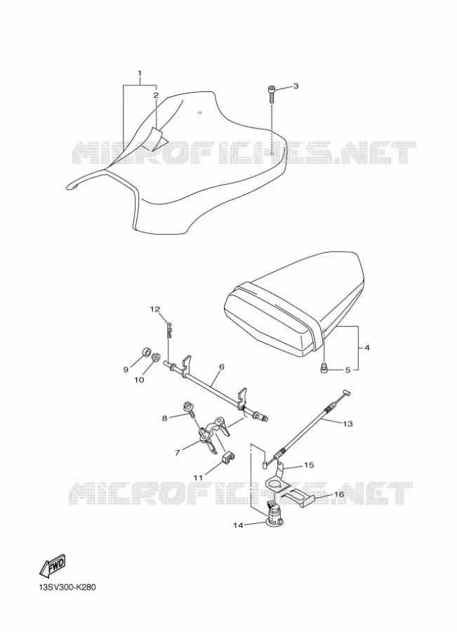 SEAT Yamaha MOTO 600 2013 R6  YZF-R6