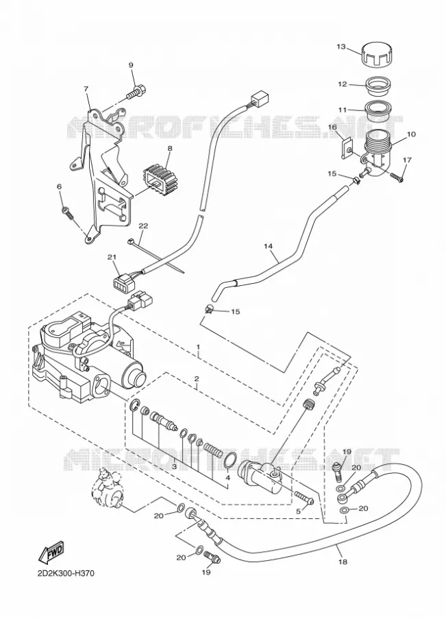 CLUTCH MASTER CYLINDER Yamaha MOTO 1300 2009 FJR AS ABS  FJR1300AS
