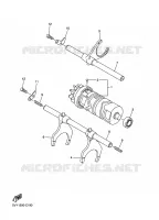 GEAR SHIFT SELECTOR DRUM / FORKS for Yamaha FZ1 ABS 2009