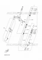 FRONT FORK 2 for Yamaha XCITY 2009