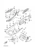 STAND / FOOTREST for Yamaha XCITY 2009