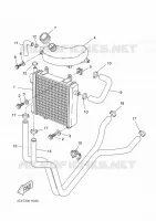 RADIATOR / HOSES for Yamaha NITRO 2009